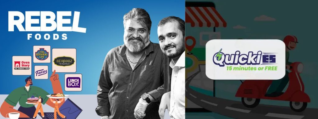 The startups news-Rebel Foods Launches ‘QuickiES’ 15-Minute Food Delivery App- QuickiES and rebel food