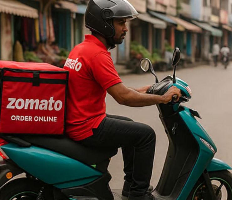 Zomato Introduces EV Bike Rentals for Greener Food Deliveries