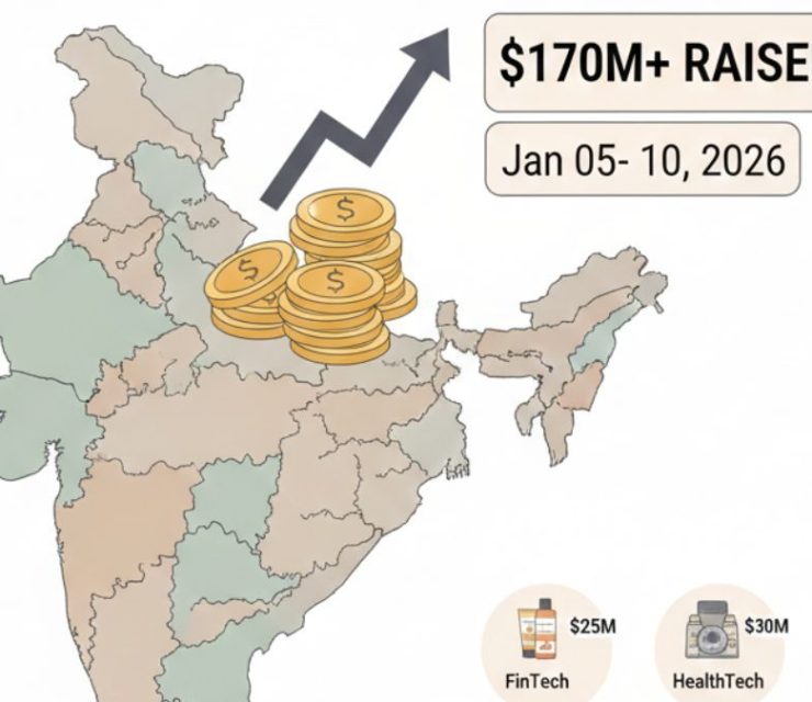 Indian startups raised over $170 million from Jan 05 to Jan 10, 2026; Arya.ag tops the list