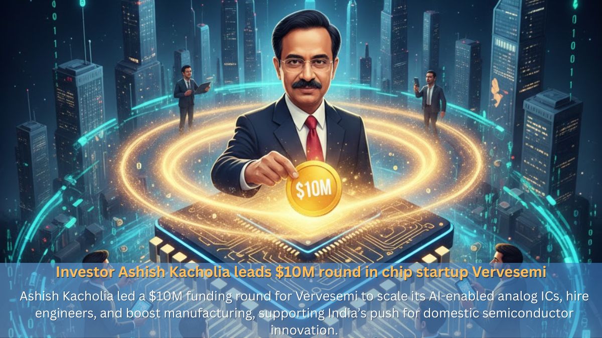 Investor Ashish Kacholia leads $10M round in chip startup Vervesemi