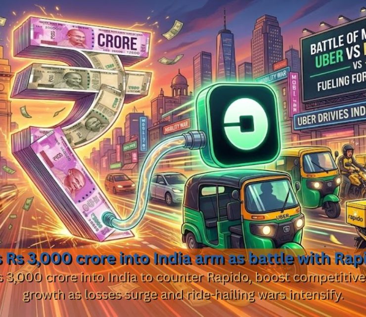 Uber injects Rs 3,000 crore into India arm as battle with Rapido heats up