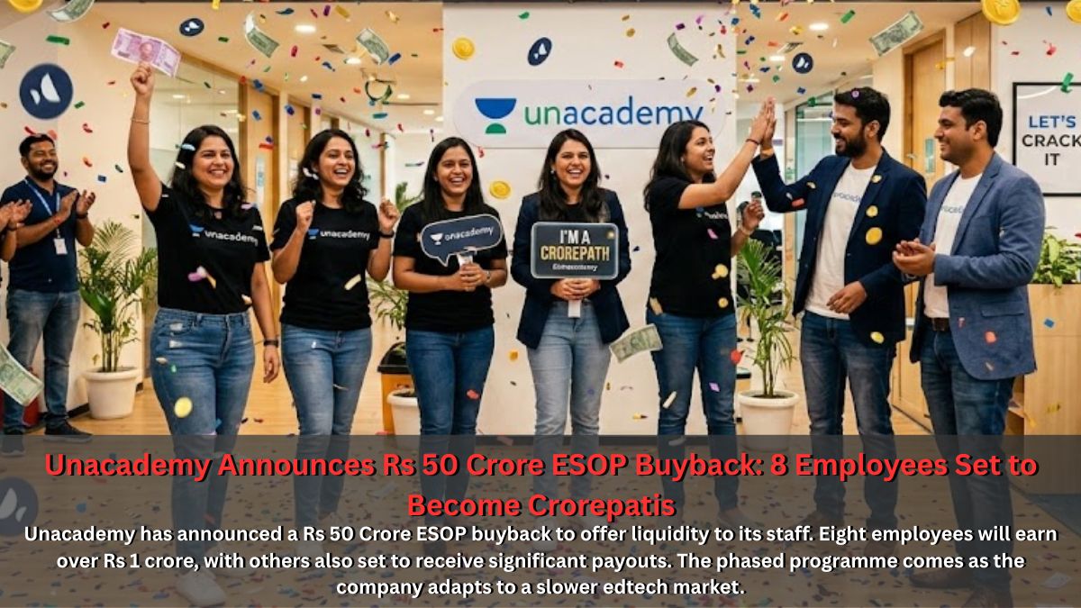 foundlanes-Unacademy Announces Rs 50 Crore ESOP Buyback: 8 Employees Set to Become Crorepatis-Information for the audience