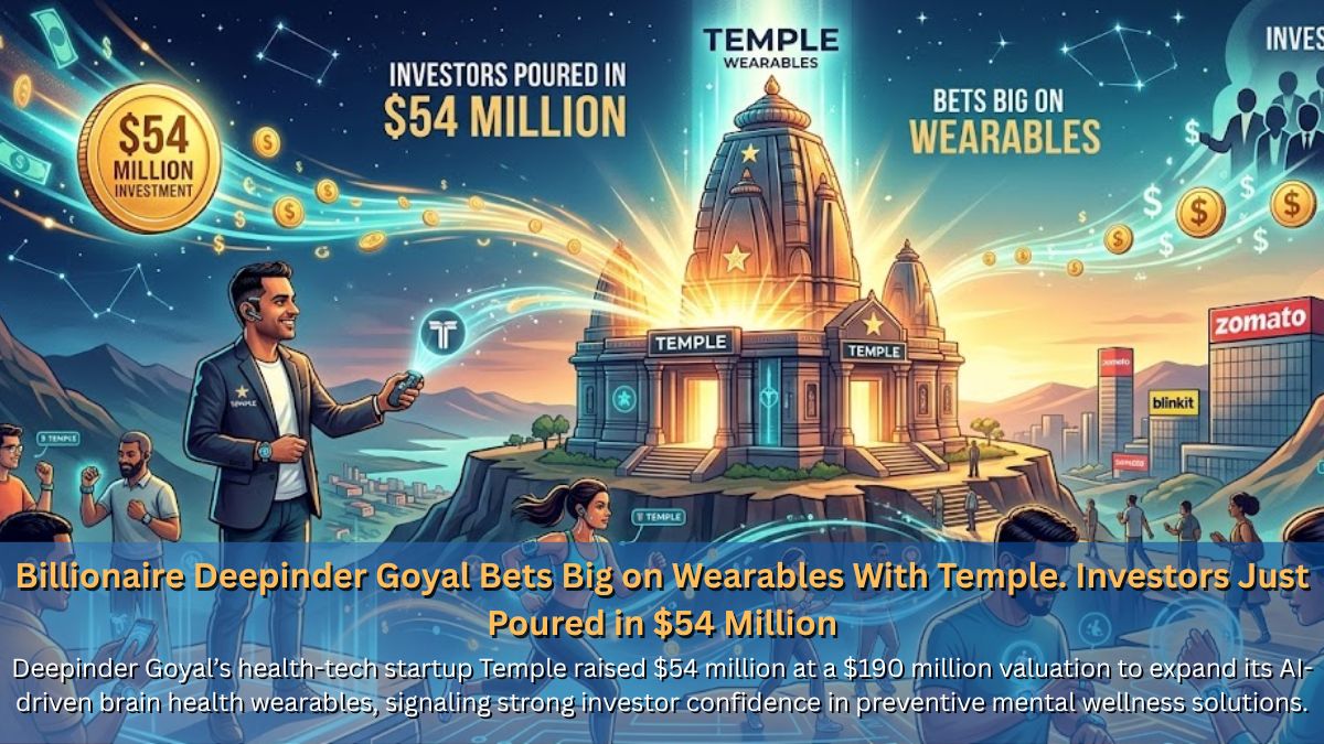 Billionaire Deepinder Goyal Bets Big on Wearables With Temple. Investors Just Poured in $54 Million