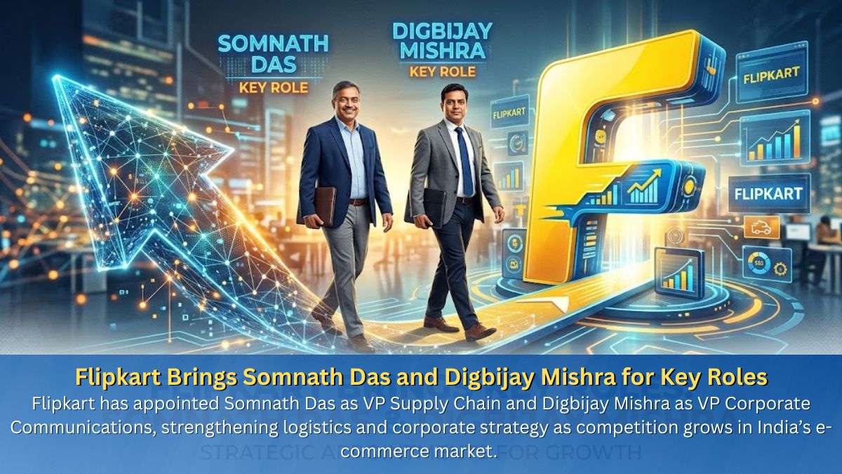 Flipkart Brings Somnath Das and Digbijay Mishra for Key Roles