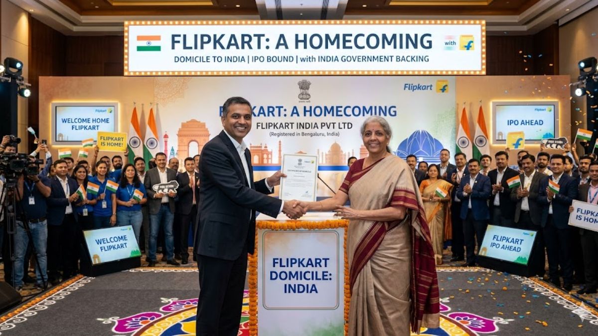 Ahead of IPO, Flipkart Shifts Domicile to India with Government Backing