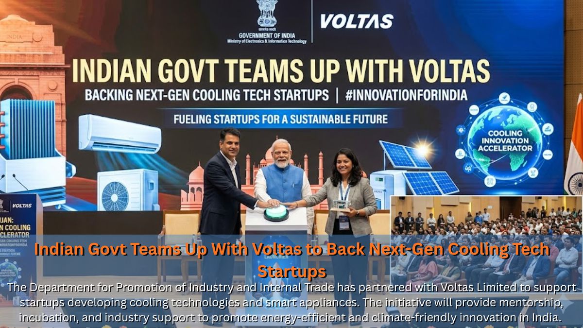 Indian Govt and Voltas Limited Partner to Support Cooling Tech Startups