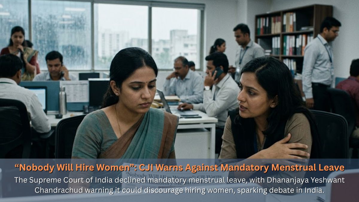 “Nobody Will Hire Women”: CJI Warns Against Mandatory Menstrual Leave