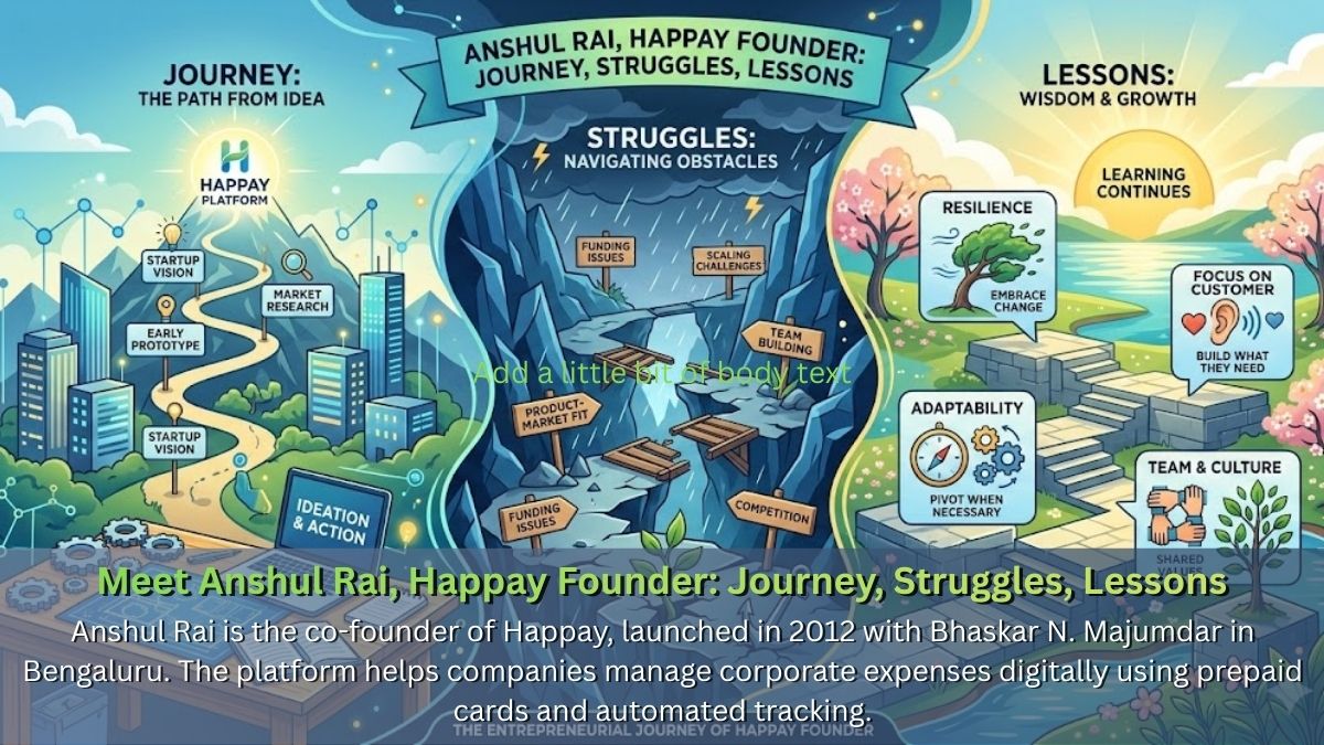 Meet Anshul Rai, Happay Founder: Journey, Struggles, Lessons