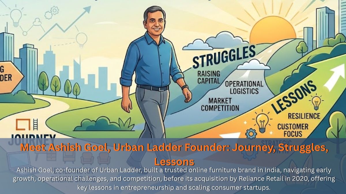 Meet Ashish Goel, Urban Ladder Founder: Journey, Struggles, Lessons
