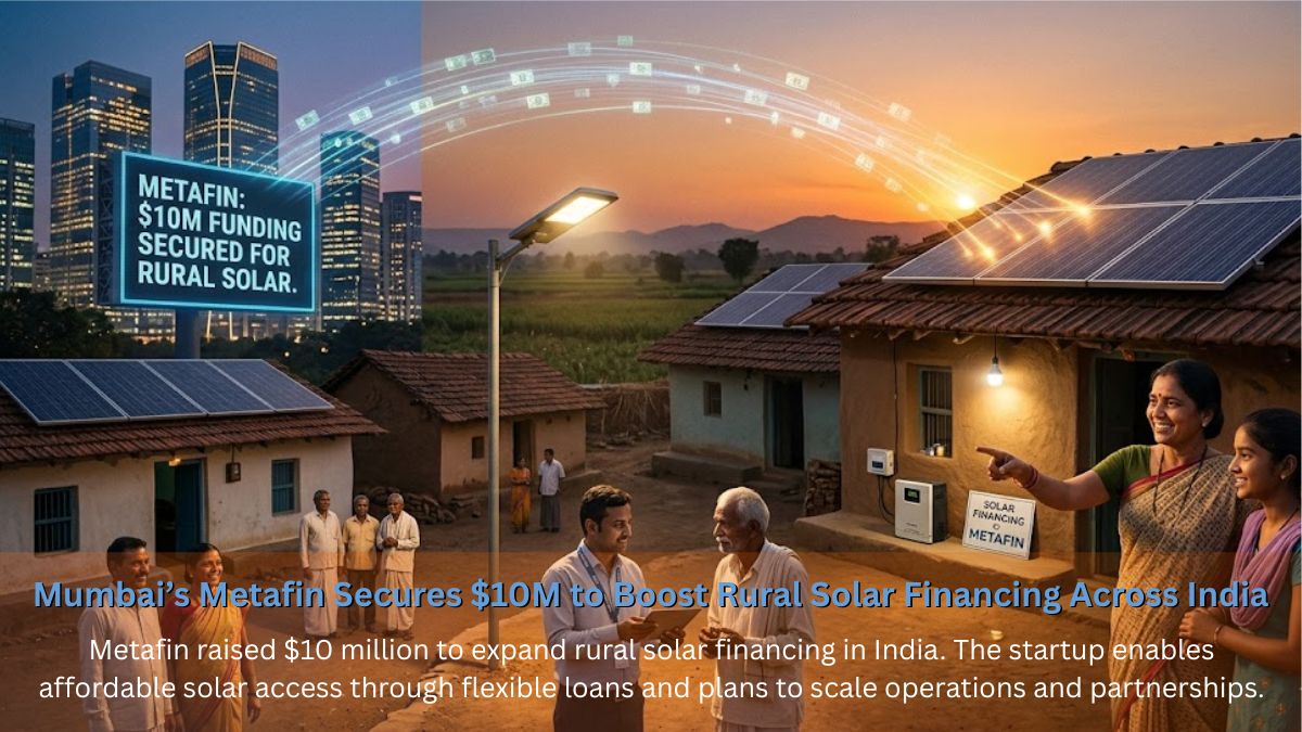 Mumbai’s Metafin Secures $10M to Boost Rural Solar Financing Across India