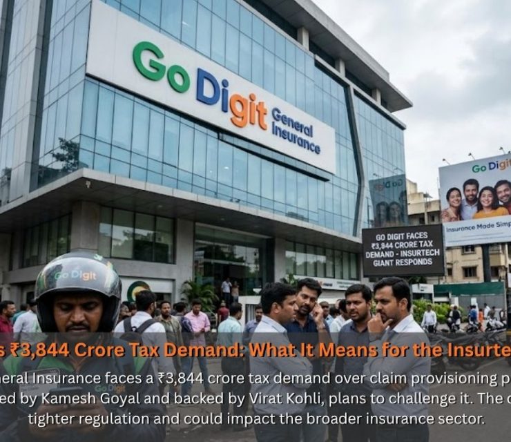 Go Digit Faces ₹3,844 Crore Tax Demand: What It Means for the Insurtech Giant Next