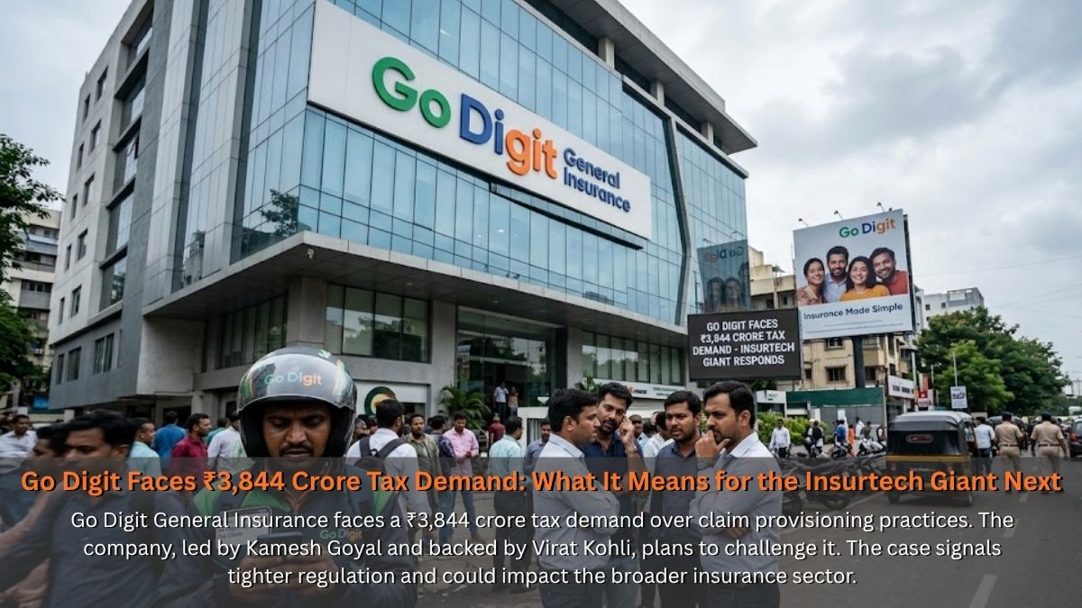 Go Digit Faces ₹3,844 Crore Tax Demand: What It Means for the Insurtech Giant Next