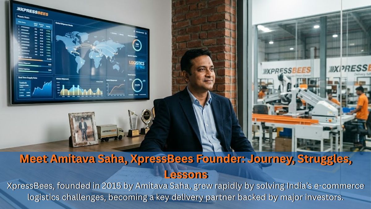 Meet Amitava Saha, XpressBees Founder: Journey, Struggles, Lessons