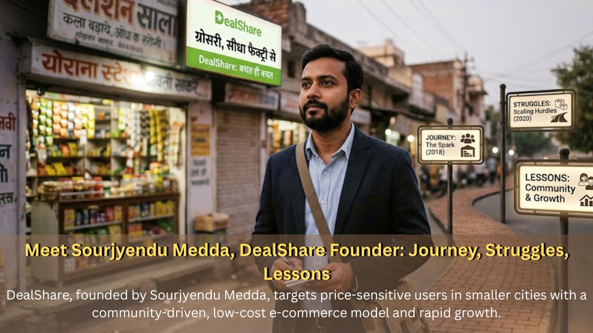 Meet Sourjyendu Medda, DealShare Founder: Journey, Struggles, Lessons