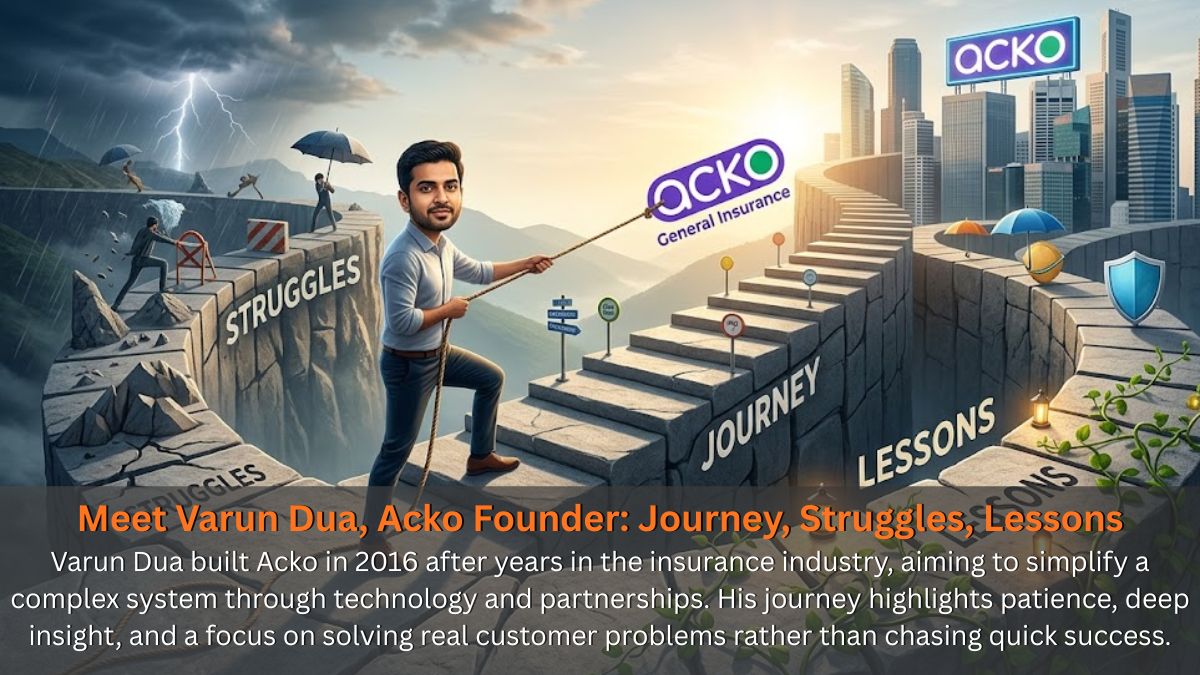 Meet Varun Dua, Acko Founder: Journey, Struggles, Lessons