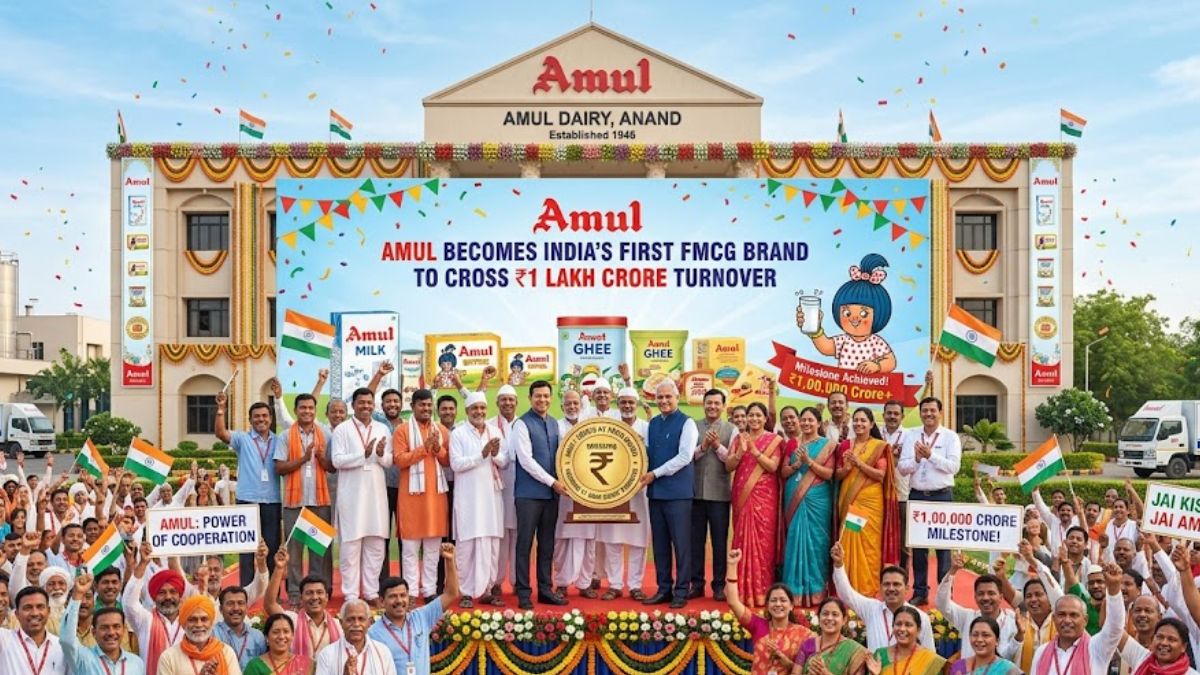Amul Becomes India’s First FMCG Brand to Cross ₹1 Lakh Crore Turnover