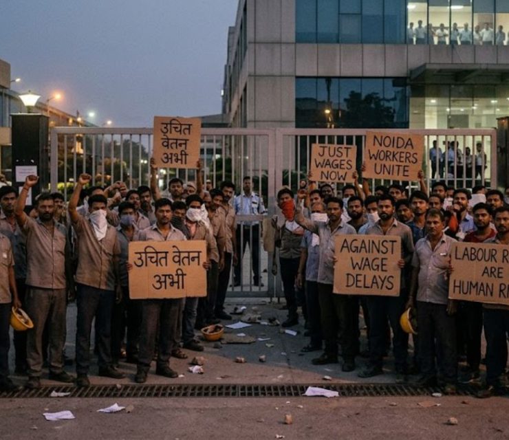 Protest or Hooliganism – Labour Unrest in Noida Office Sparks Panic, Raises Questions on Wages and Industrial Stability
