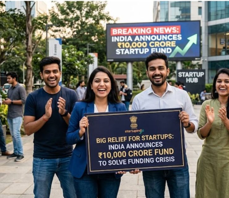 Big Relief for Startups: India Announces ₹10,000 Crore Fund to Solve Funding Crisis