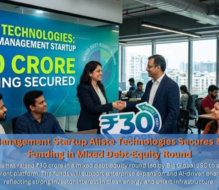 Energy Management Startup Aliste Technologies Secures ₹30 Crore Funding in Mixed Debt-Equity Round