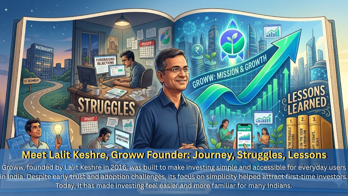Meet Lalit Keshre, Groww Founder: Journey, Struggles, Lessons