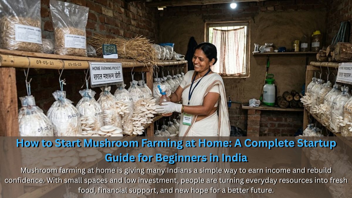 How to Start Mushroom Farming at Home: A Complete Startup Guide for Beginners in India