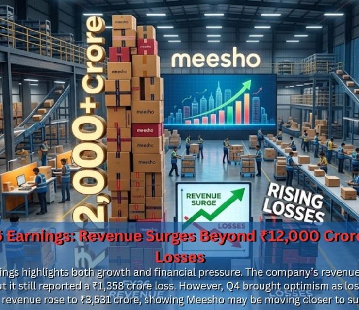 Meesho FY26 Earnings: Revenue Surges Beyond ₹12,000 Crore Amid Rising Losses